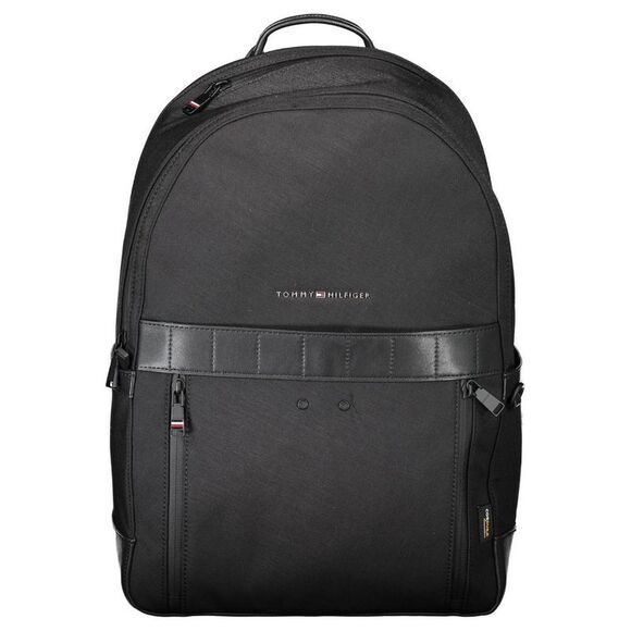 Tommy Hilfiger Black Nylon Men Men's Backpack
